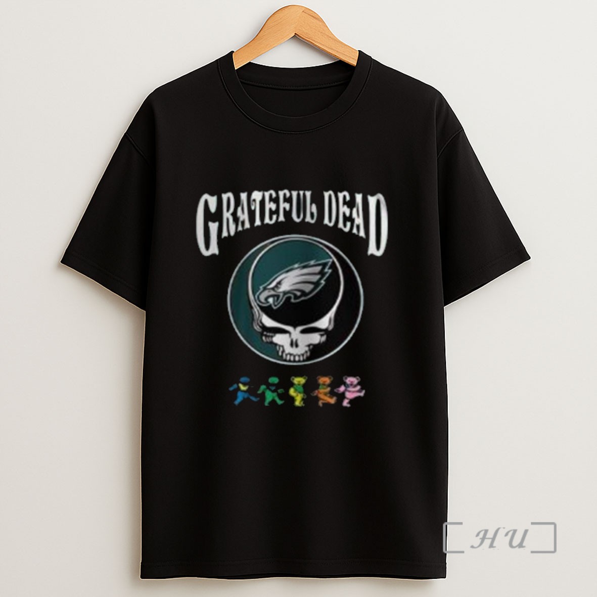 Officials Philadelphia Eagles Grateful Dead 60th Anniversary Nfl 2025 Football Long Sleve Sweatshirt Tee Shirt
