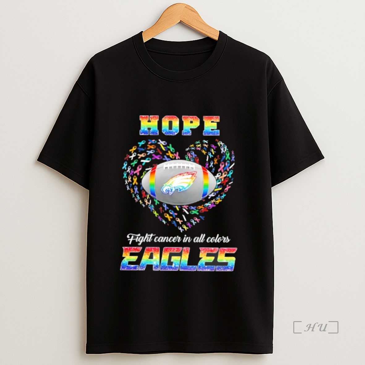 Officials Philadelphia Eagles Hope Fight Cancer In All Colors Sweatshirt Tee Shirt