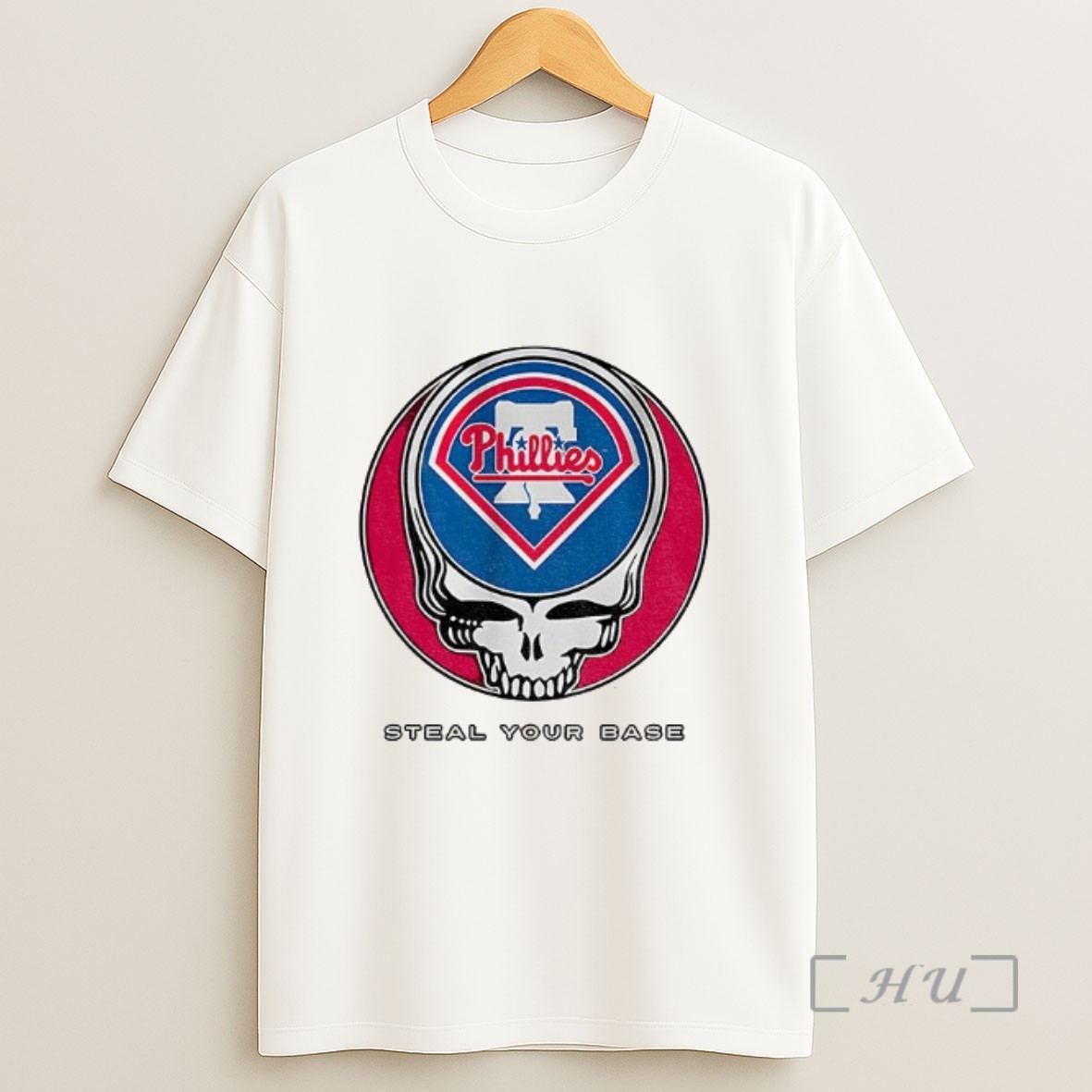 Officials Philadelphia Phillies Steal Your Base Grateful Dead Skull Mlb Sweatshirt Tee Shirt