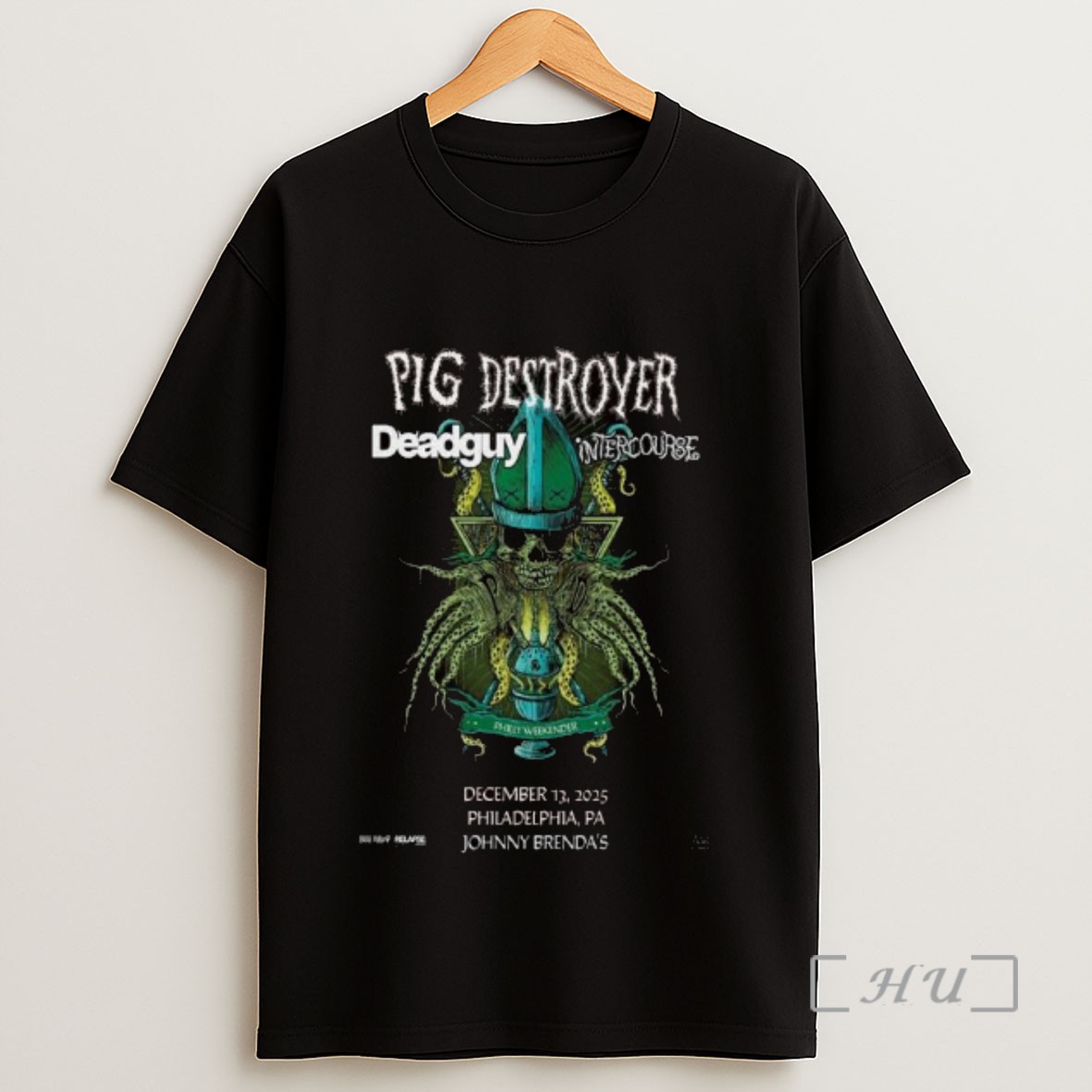 Officials Pig Destroyer December 13 2025 Philadelphia Pa Long Sleve Sweatshirt Tee Shirt