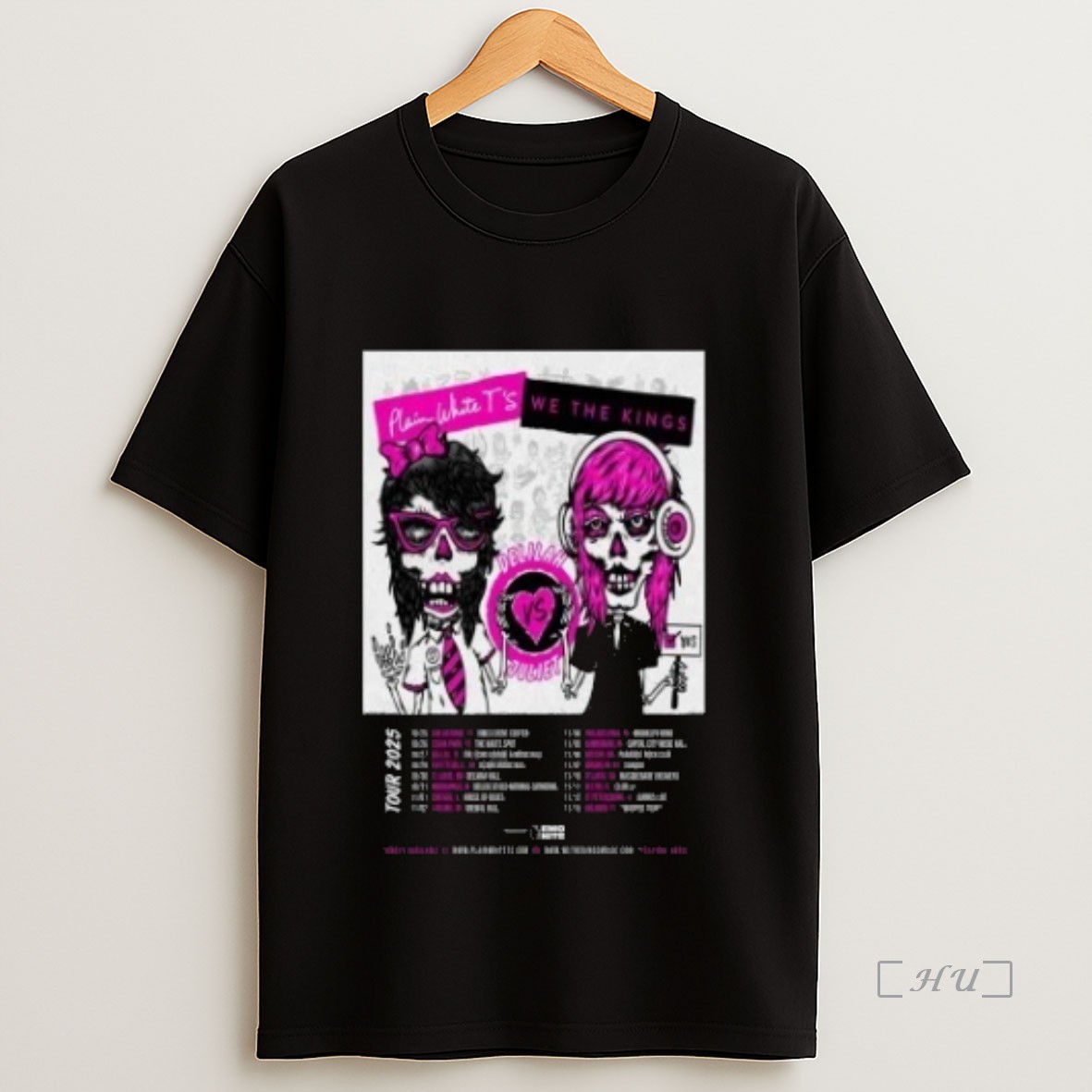 Officials Plain White Ts We The Kings The Delilah Vs Juliet Tour 2025 Sweatshirt Tee Shirt