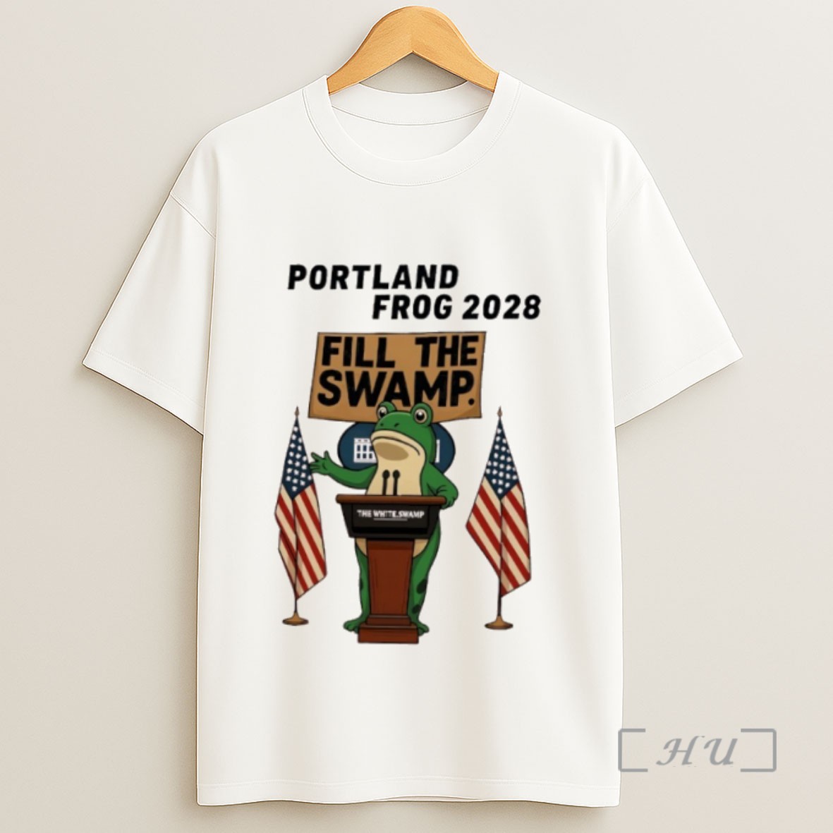 Officials Portland Frog 2028 Ribbed Round Neck Sweatshirt Tee Shirt