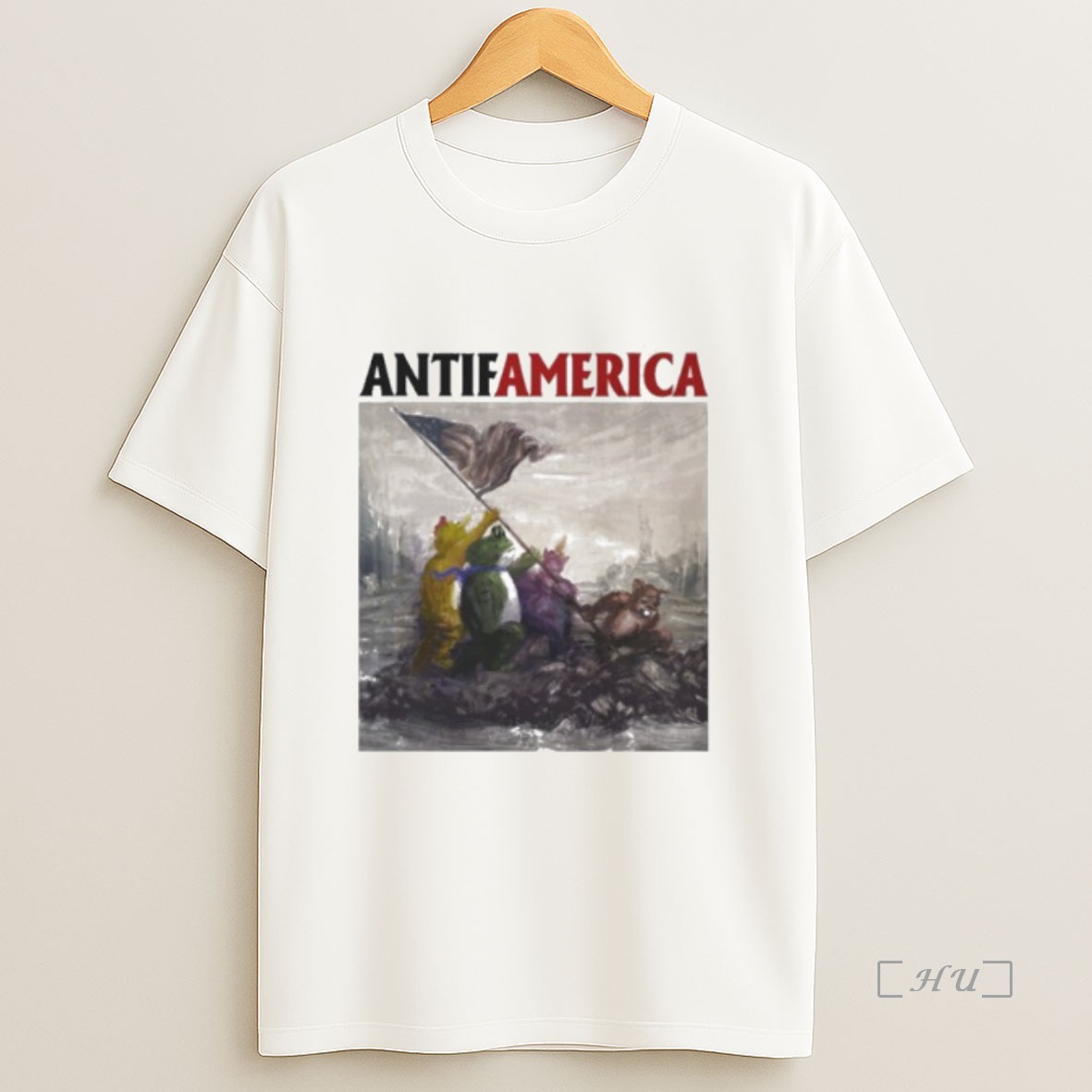 Officials Portland Frog Antifamerica Sweatshirt Tee Shirt