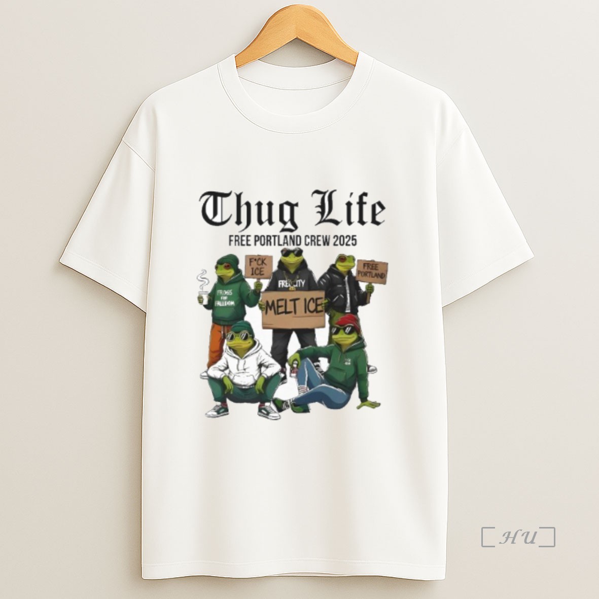 Officials Portland Frog Thug Life Sweatshirt Tee Shirt