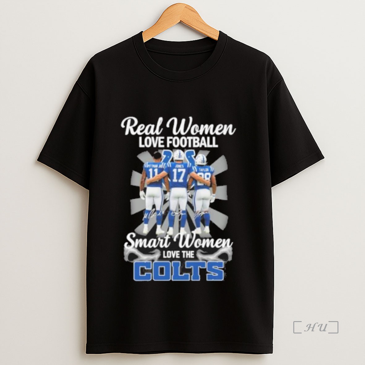 Officials Real Women Love Football Smart Women Love The Indianapolis Colts Player Sweatshirt Tee Shirt