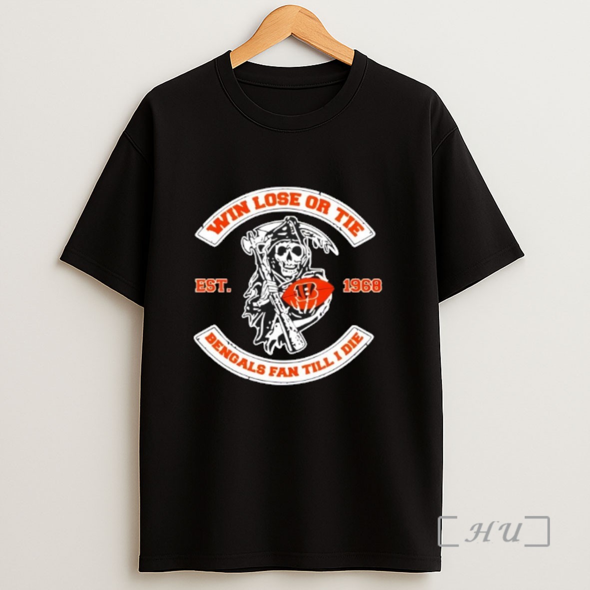 Officials Reaper Win Lose Or Tie Cincinnati Bengals Fan Till I Die Sweatshirt Tee Shirt