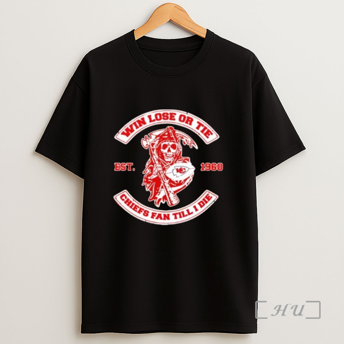 Officials Reaper Win Lose Or Tie Kansas City Chiefs Fan Till I Die Sweatshirt Tee Shirt