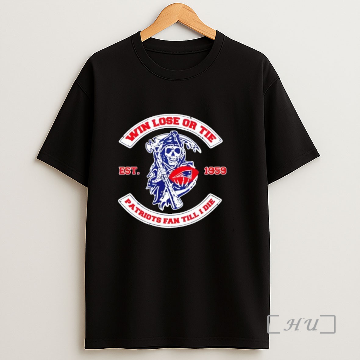Officials Reaper Win Lose Or Tie New England Patriots Fan Till I Die Sweatshirt Tee Shirt