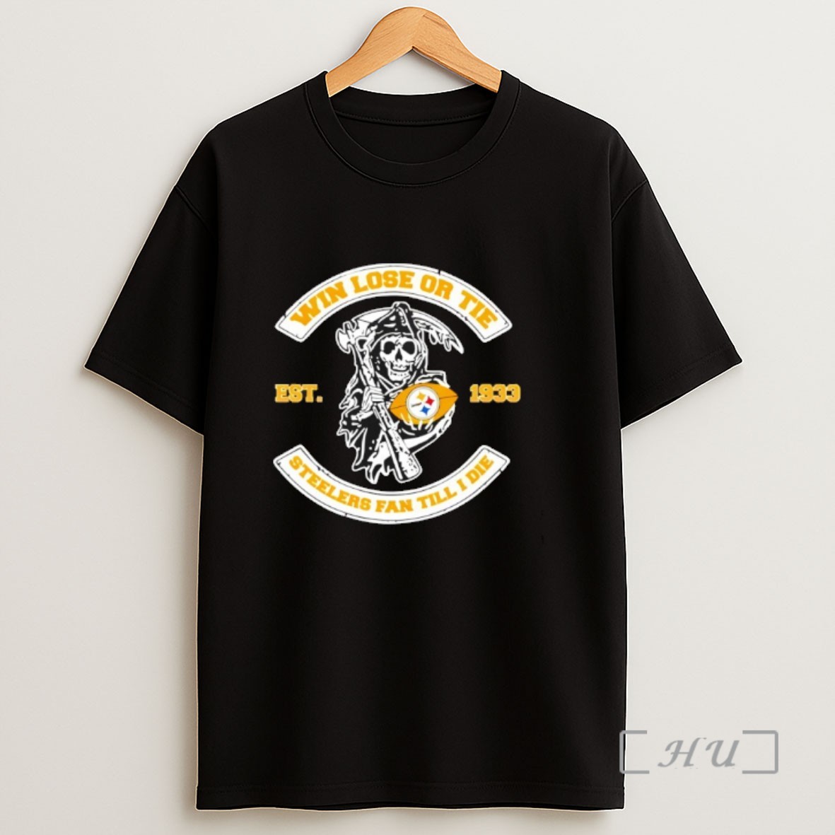 Officials Reaper Win Lose Or Tie Pittsburgh Steelers Fan Till I Die Sweatshirt Tee Shirt