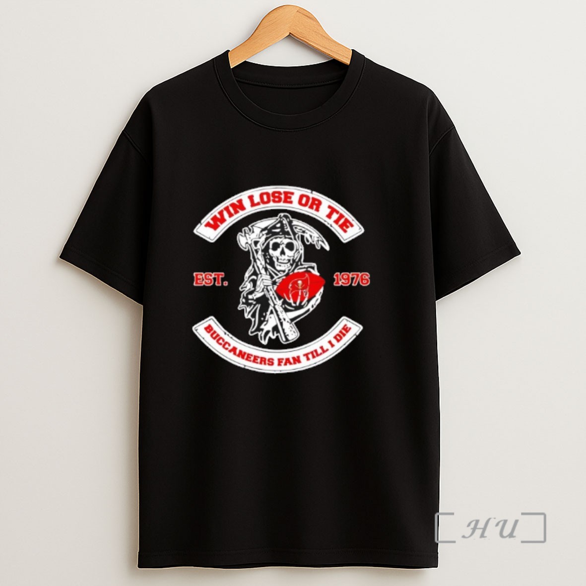 Officials Reaper Win Lose Or Tie Tampa Bay Buccaneers Fan Till I Die Sweatshirt Tee Shirt