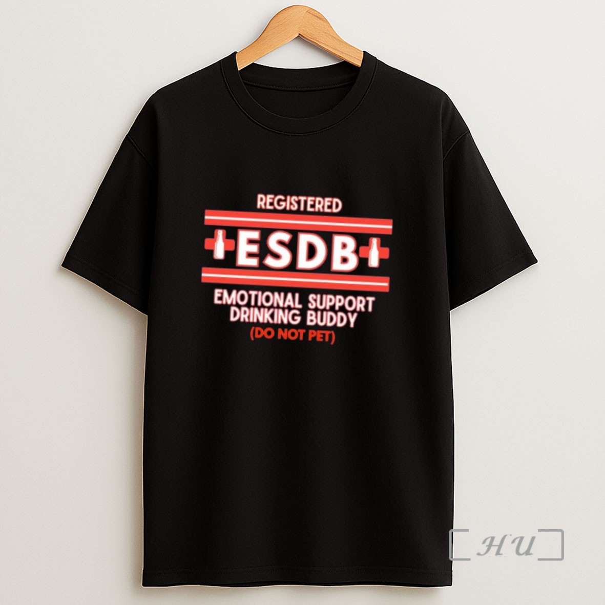 Officials Registered Esdb Emotional Support Drinking Buddy Ornaments Sweatshirt Tee Shirt