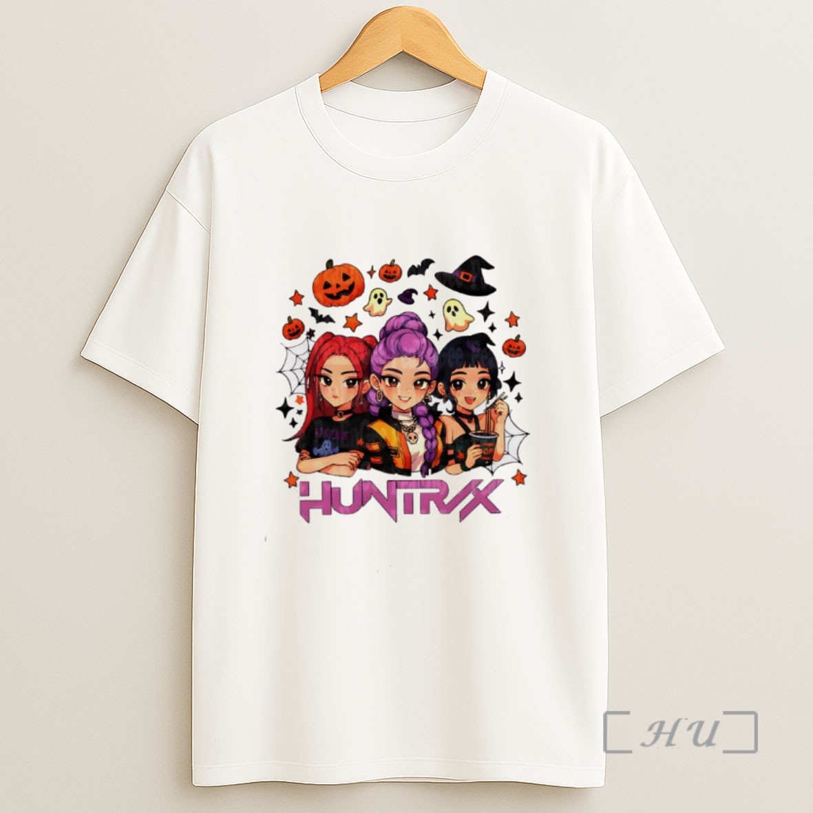 Officials Retro Huntrix Halloween Kpop Demon Hunter Inspired Sweatshirt Tee Shirt