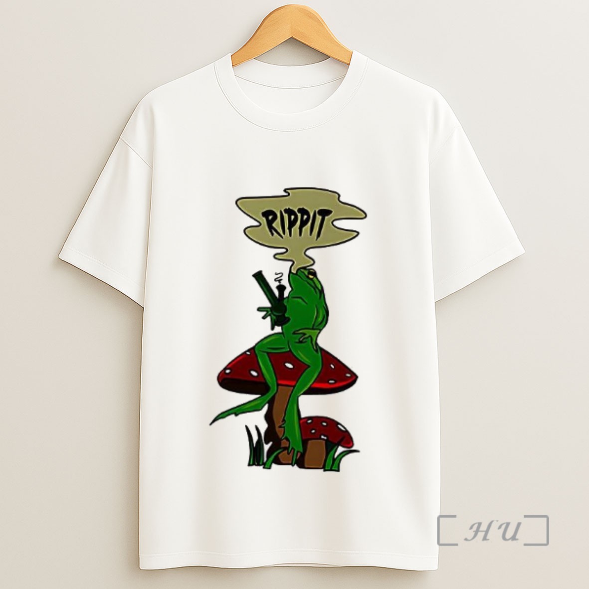 Officials Rippit Frog Sitting On Mushroom Sweatshirt Tee Shirt