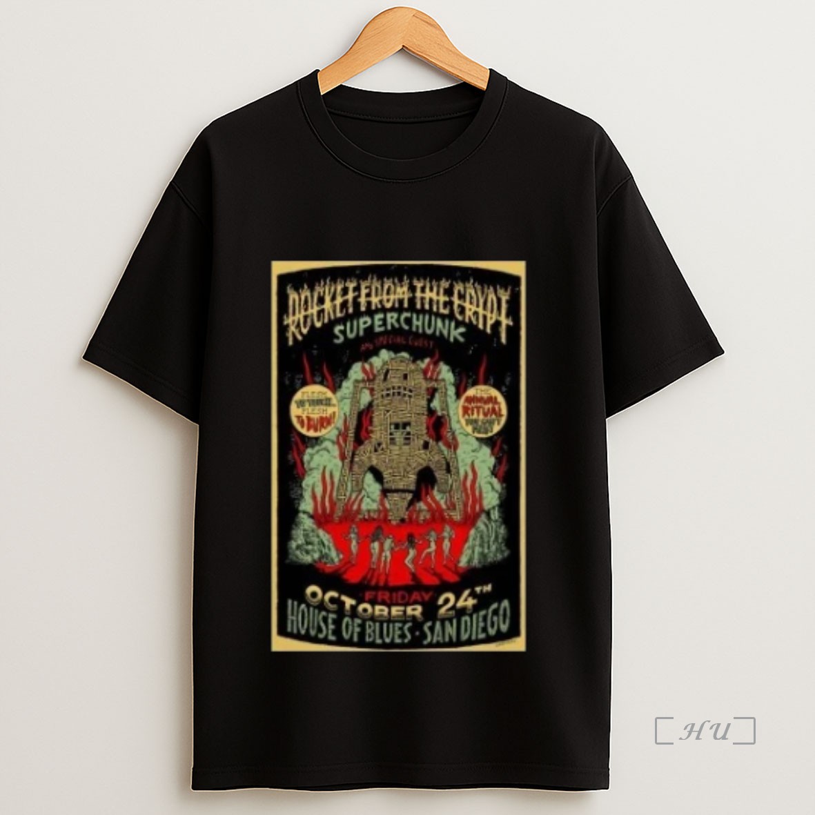 Officials Rocket From The Crypt Superchunk Oct 24 2025 House Of Blues In San Diego Ca Sweatshirt Tee Shirt