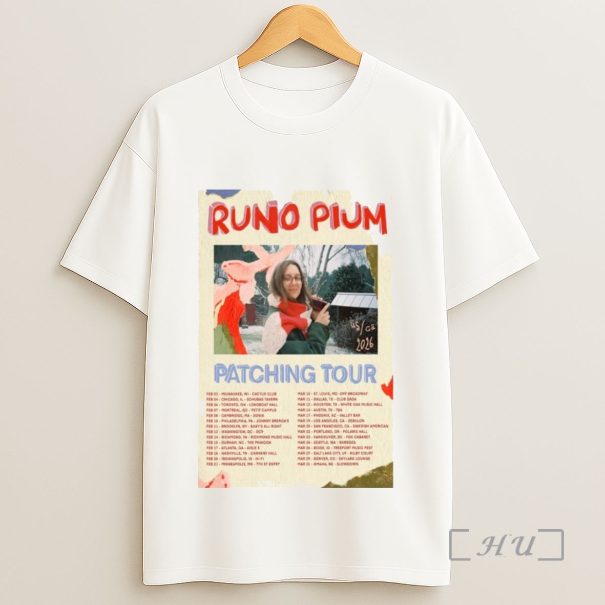Officials Runo Plum Patching Tour February March 2026 Sweatshirt Tee Shirt