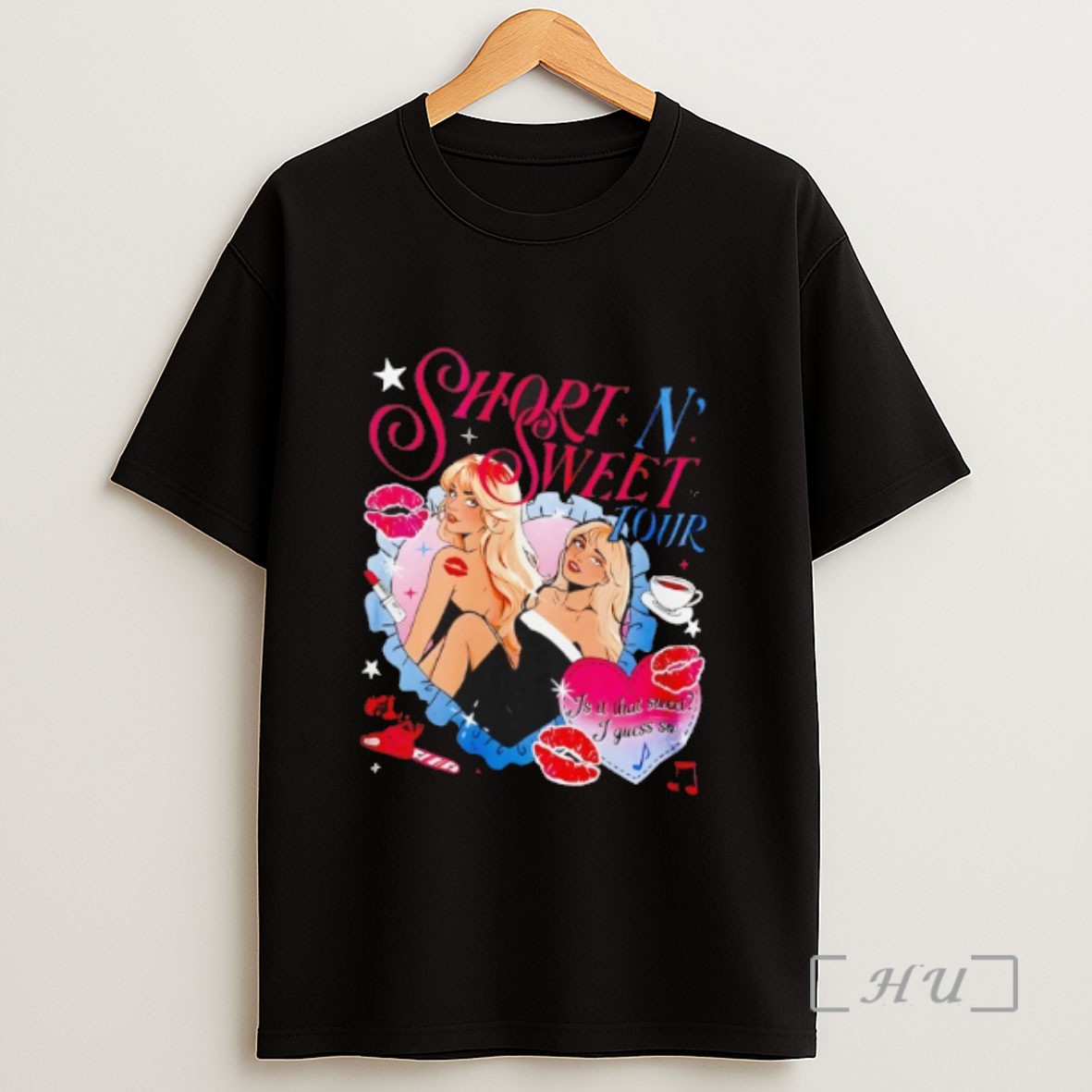 Officials Sabrina Carpenter Short N Sweet Tour 2025 Pop Star Concert Is U That Sweet I Guess So Sweatshirt Tee Shirt