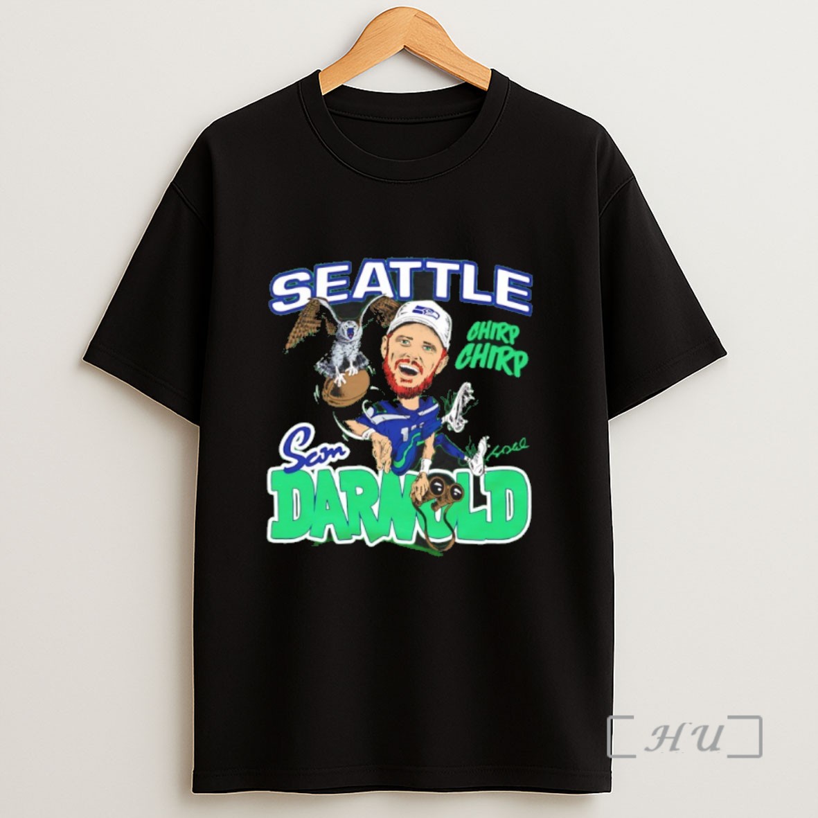 Officials Sam Darnold Seattle Seahawks Nfl Caricature Signature Sweatshirt Tee Shirt