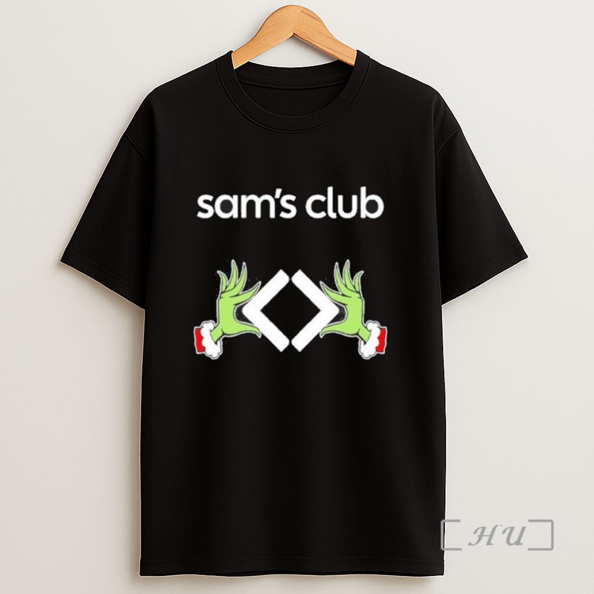 Officials Sams Club Grinch Hand Sweatshirt Tee Shirt
