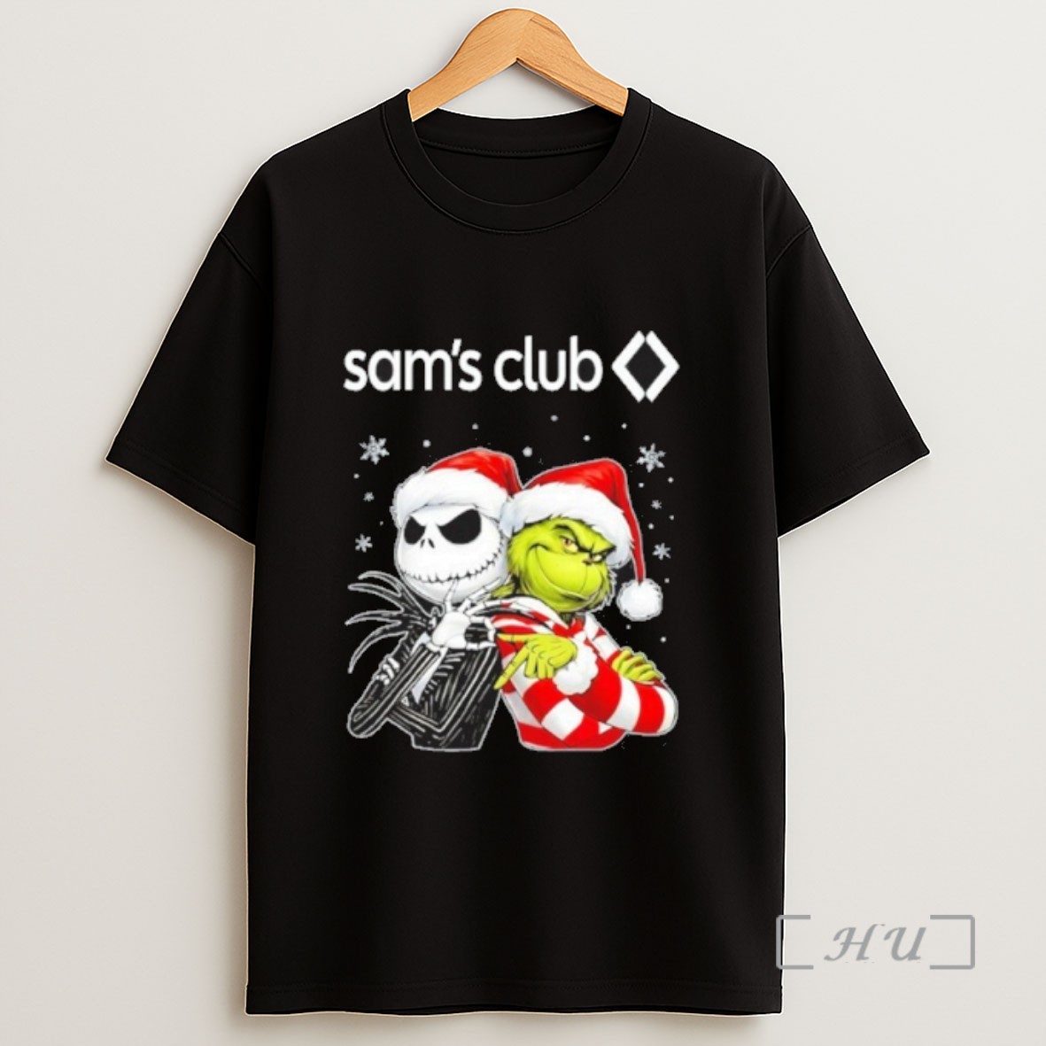 Officials Sams Club Logo Santa Jack And Santa Grinch 67 Sweatshirt Tee Shirt
