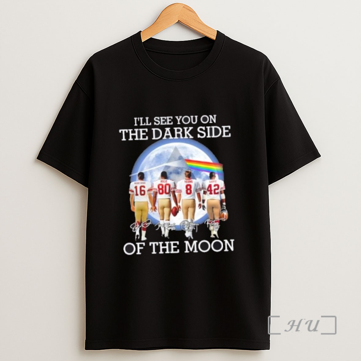 Officials San Francisco 49ers Legends Ill See You On The Dark Side Of The Moon Sweatshirt Tee Shirt
