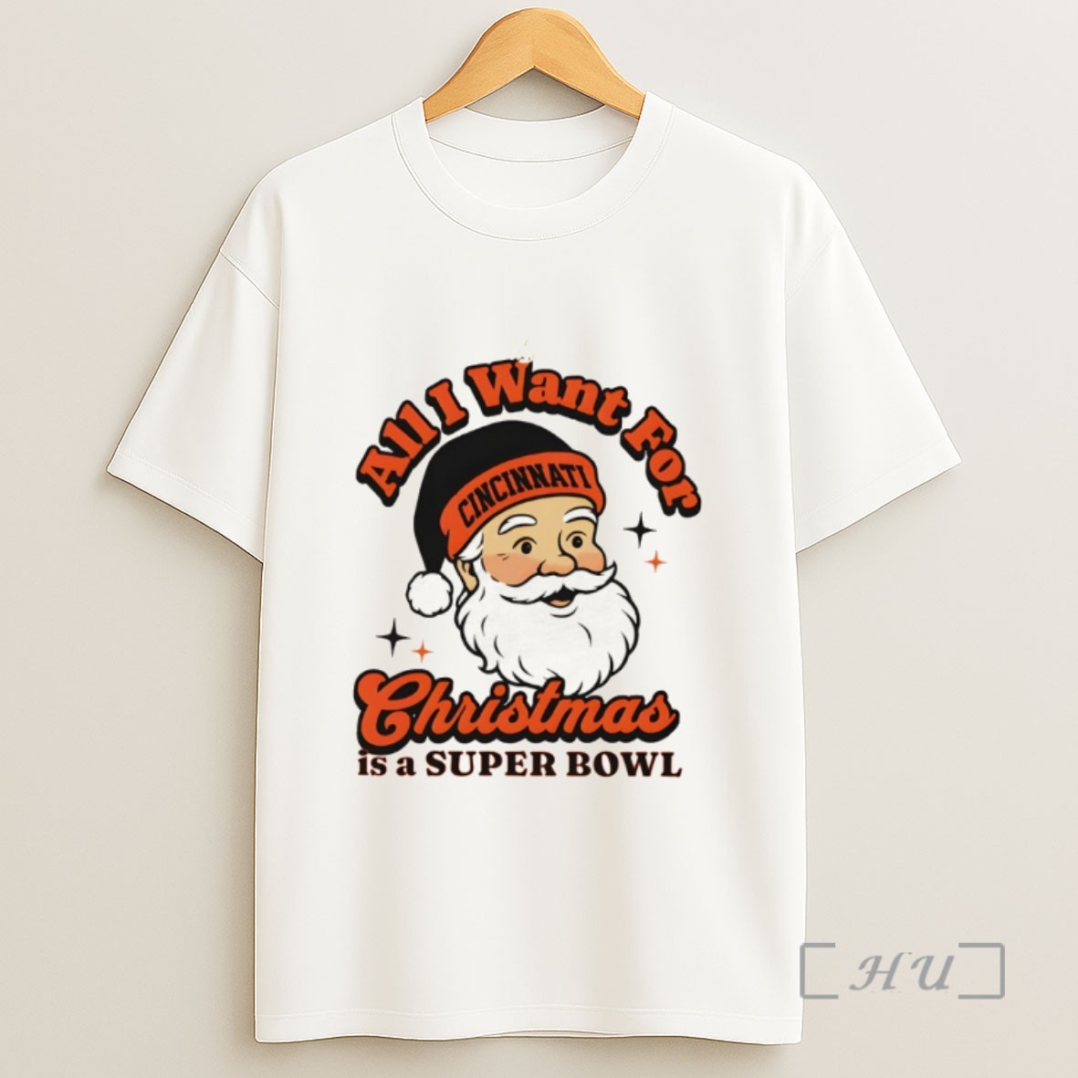 Officials Santa All I Want For Christmas Cincinnati Bengals Football Is A Super Bowl Sweatshirt Tee Shirt