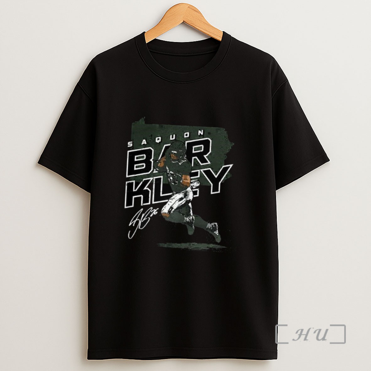 Officials Saquon Barkley Philadelphia Eagles Football Player Map Signature Sweatshirt Tee Shirt