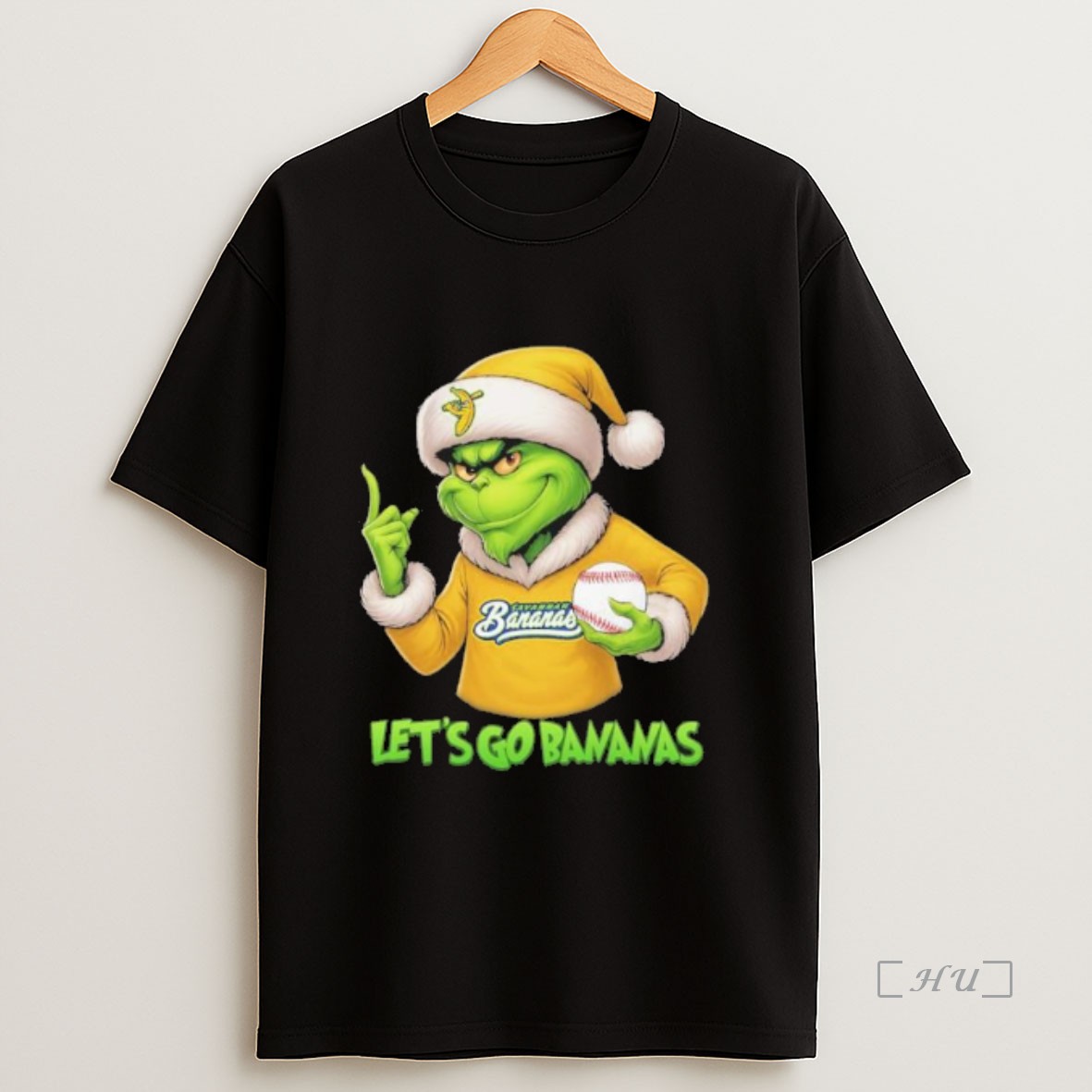 Officials Savannah Bananas Lets Go Bananas Grinch Christmas Sweatshirt Tee Shirt