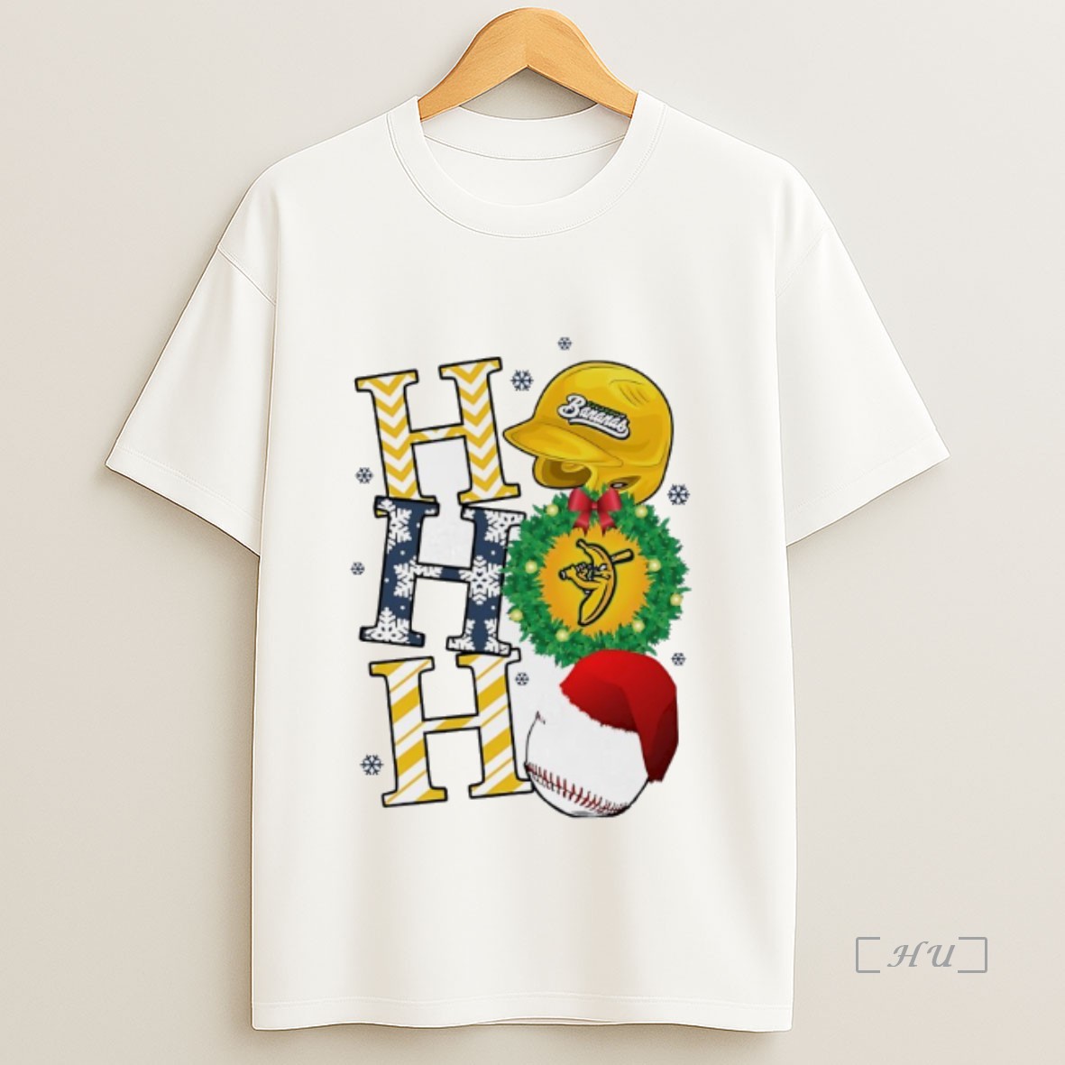Officials Savannah Bananas Ho Ho Ho Holiday Baseball Christmas Sweatshirt Tee Shirt