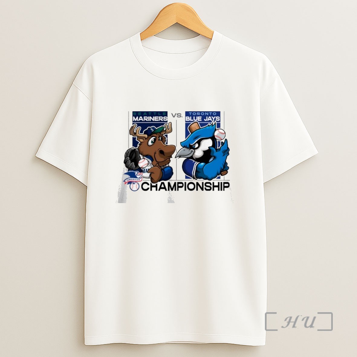 Officials Seattle Mariners Vs Toronto Blue Jays American Championship 2025 Mascot Sweatshirt Tee Shirt