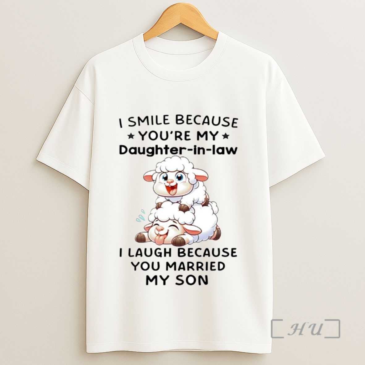 Officials Sheep I Smile Because Youre My Daughter In Law I Laugh Sweatshirt Tee Shirt