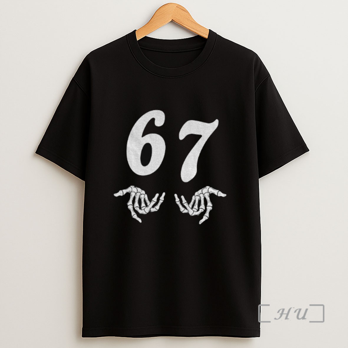 Officials Six Seven 6 7 Meme Skeleton Hand Spooky Season Sweatshirt Tee Shirt