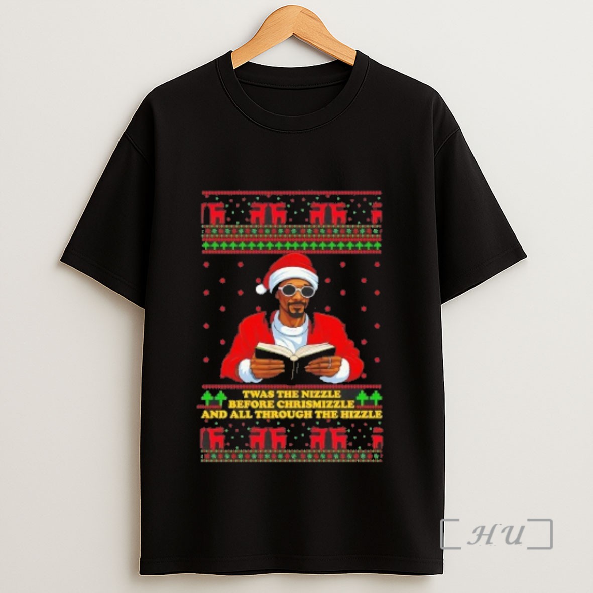 Officials Snoop Dogg Twas The Nizzle Before Chrismizzle Christmas Sweatshirt Tee Shirt