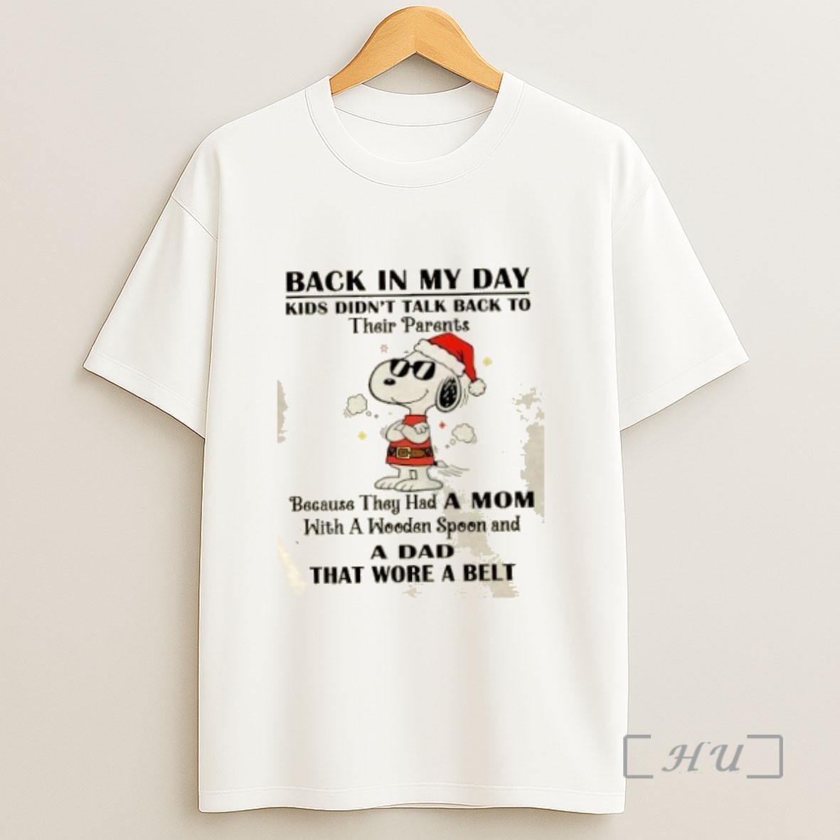 Officials Snoopy Back In My Day Kids Didnt Talk Back To Their Parents Because They Had A Mom With A Wooden Spoon And A Dad Sweatshirt Tee Shirt