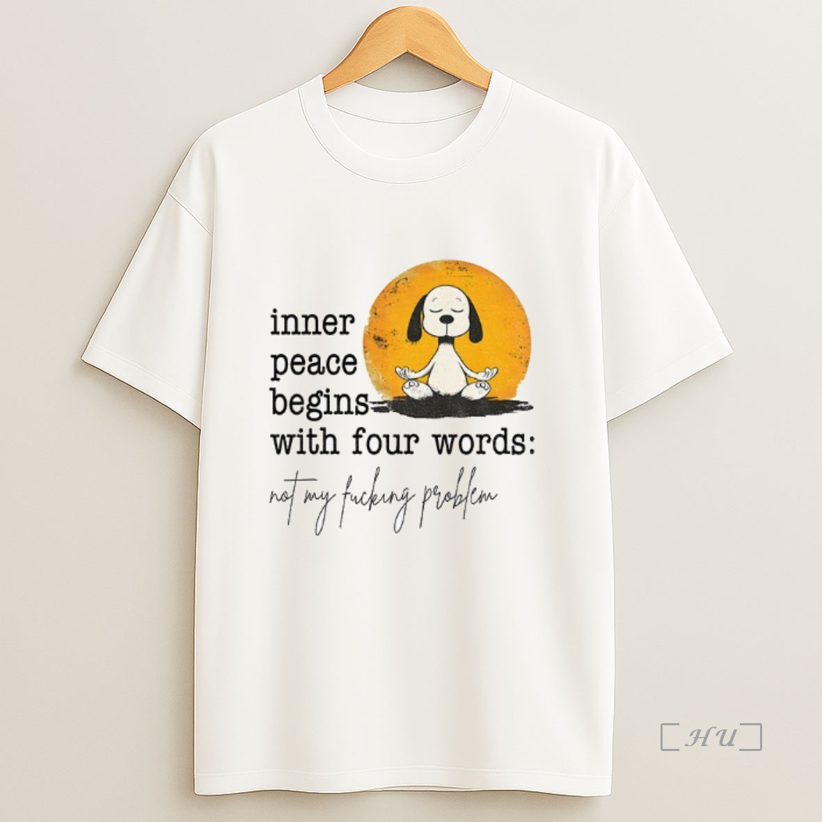 Officials Snoopy Yoga Inner Peace Begins With Four Words Not My Fucking Problem Sweatshirt Tee Shirt