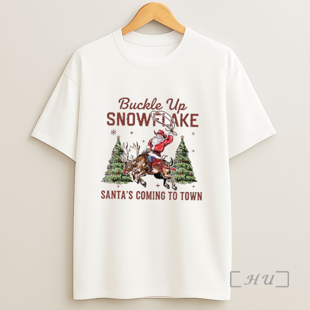Officials Snowflake Buckle Up Santas Coming To Town Sweatshirt Tee Shirt