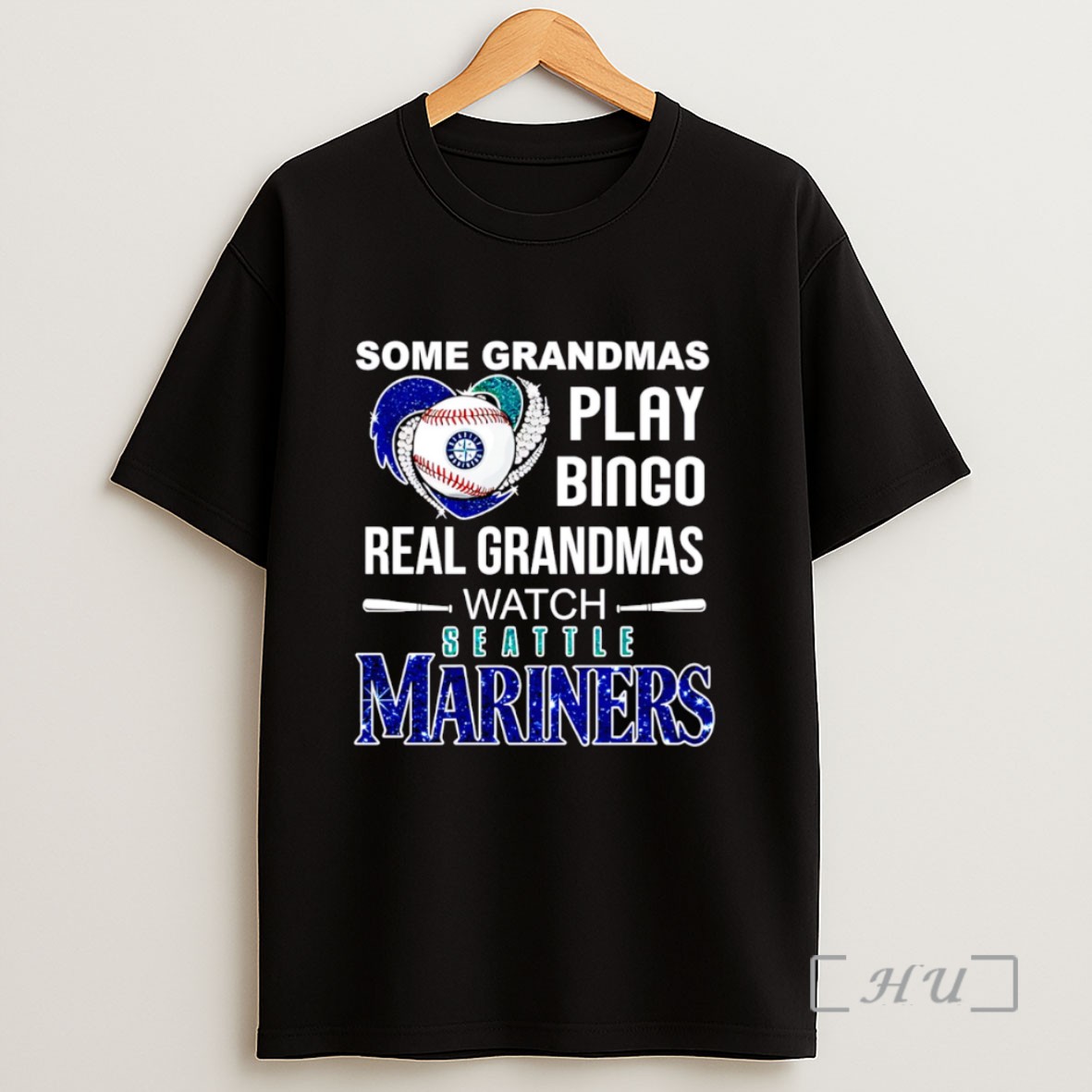 Officials Some Grandmas Play Bingo Real Grandmas Watch Seattle Mariners Sweatshirt Tee Shirt