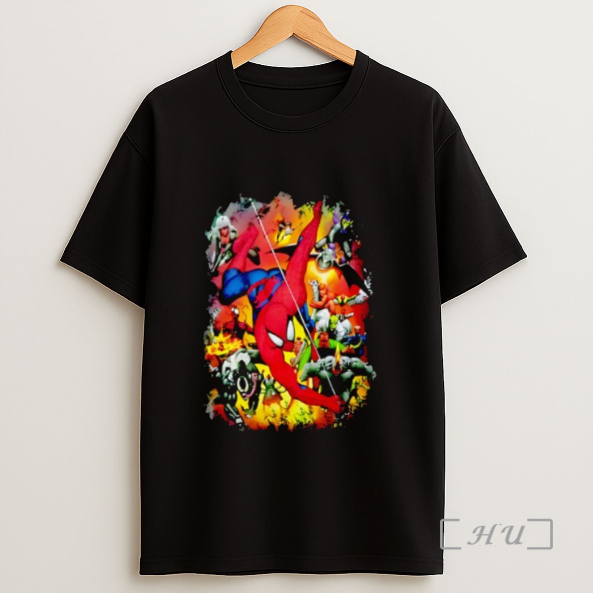 Officials Spider Man Surrounded By Several Of His Adversaries Sweatshirt Tee Shirt