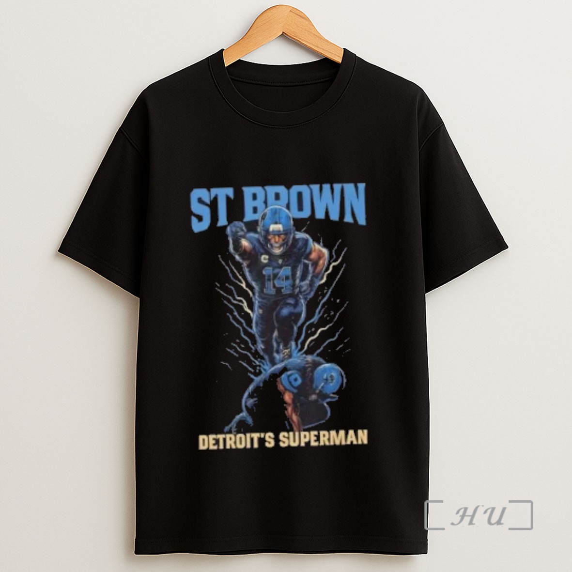 Officials St Brown Detroits Superman Detroit Lions Football Sweatshirt Tee Shirt