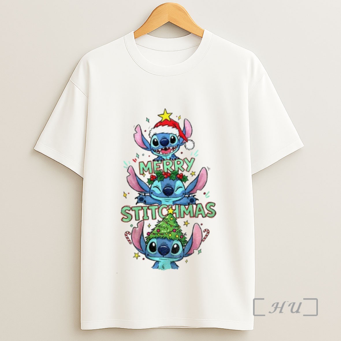 Officials Stitch Santa Hat Merry Stitchmas Xmas 2025 Sweatshirt Tee Shirt
