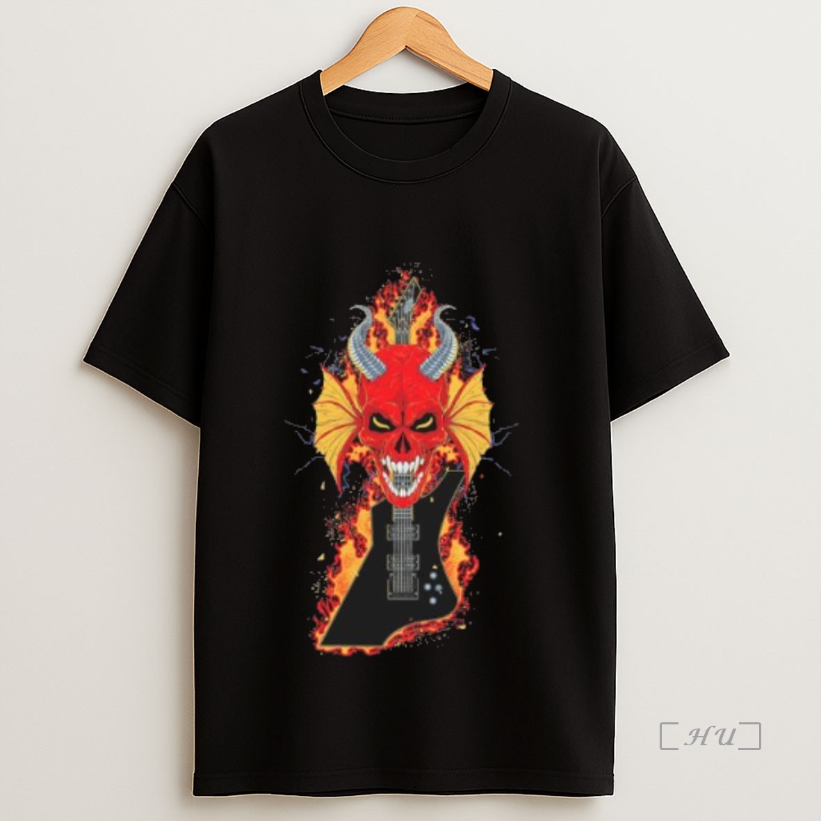 Officials Stranger Things Hellfire Club Guitar Sweatshirt Tee Shirt