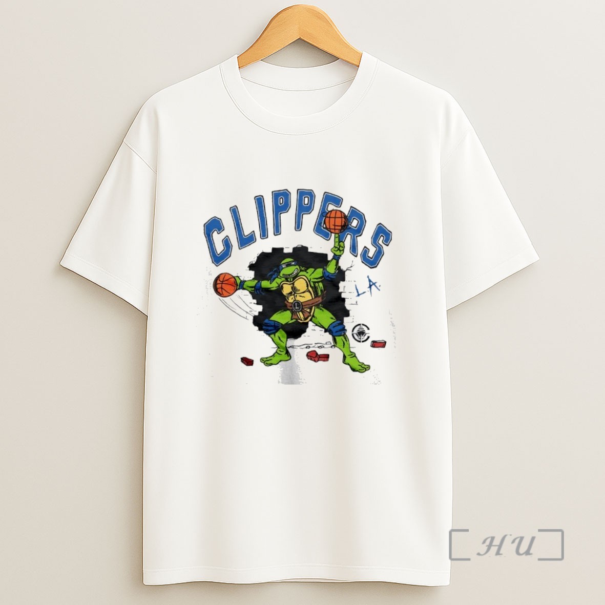 Officials Teenage Mutant Ninja Turtles Leonardo X Los Angeles Clippers Sweatshirt Tee Shirt