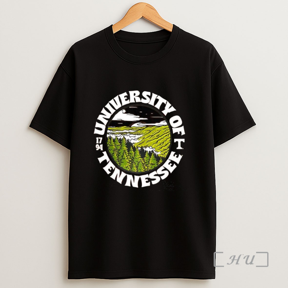 Officials Tennessee Volunteers Football University Of Tennessee Est 1794 Landscape Logo Sweatshirt Tee Shirt
