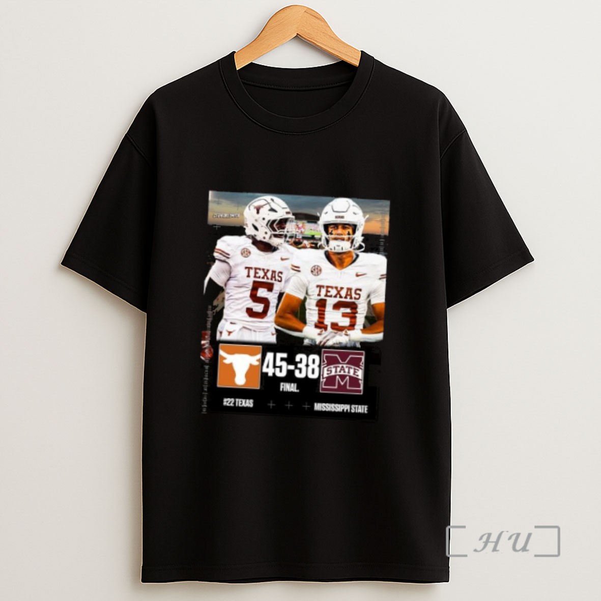 Officials Texas Longhorns Wins 45 38 Mississippi State 2025 Gameday Football Sweatshirt Tee Shirt