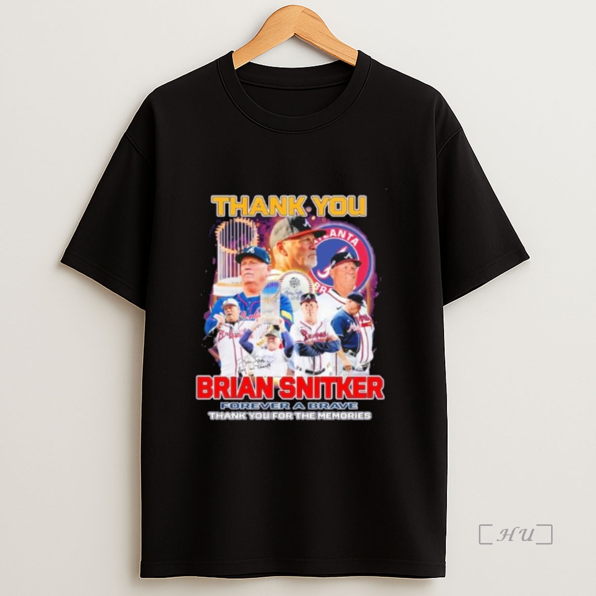 Officials Thank You Brian Snitker Forever A Brave Sweatshirt Tee Shirt