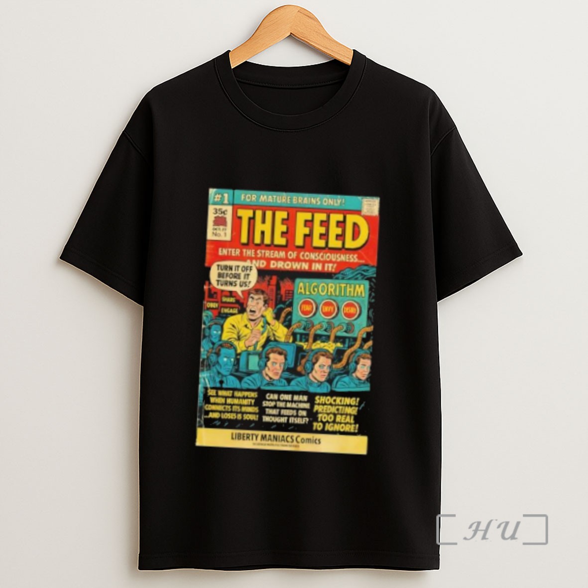 Officials The Feed Liberty Maniacs Comics Sweatshirt Tee Shirt