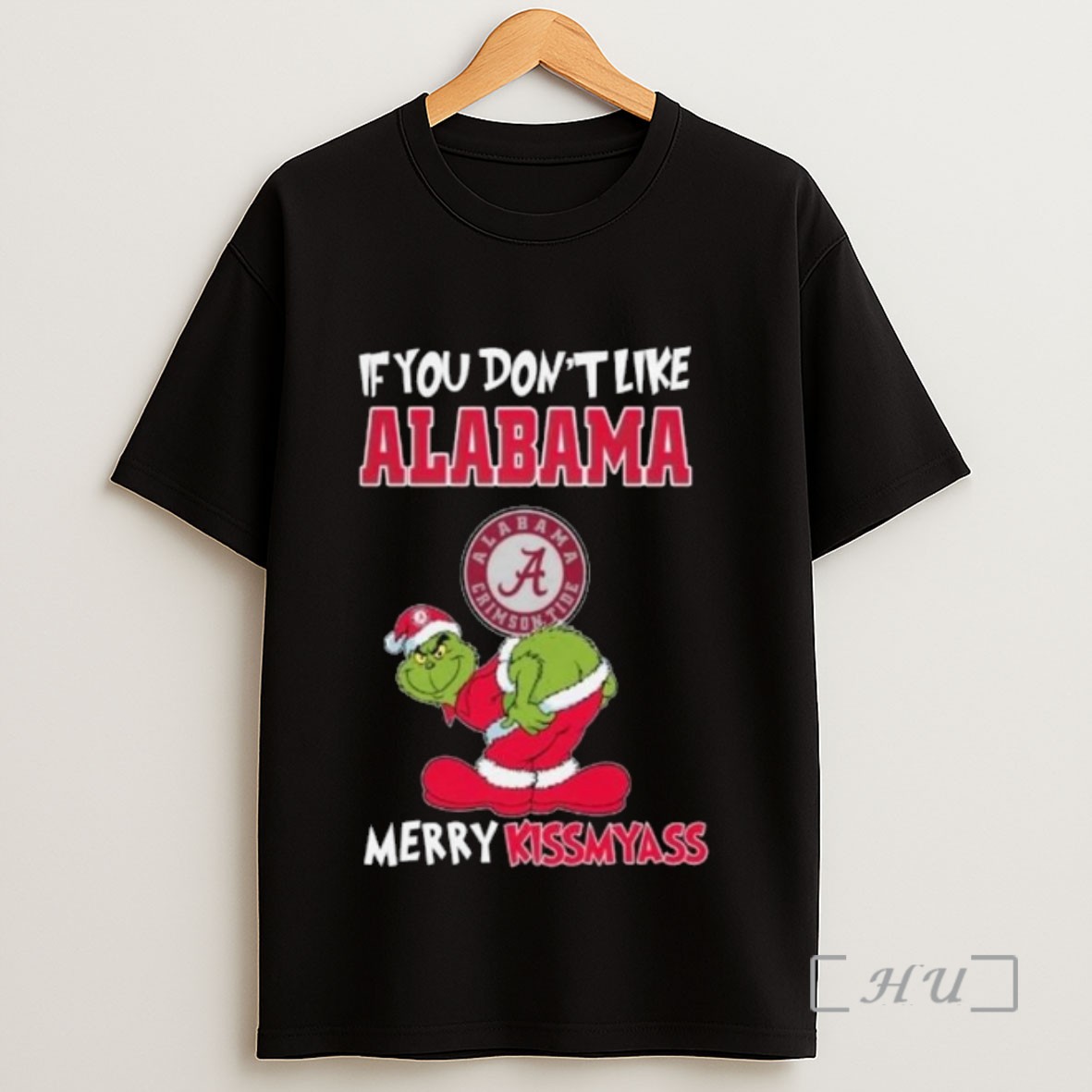 Officials The Grinch If You Dont Like Alabama Crimson Tide Merry Kissmyass 2025 Long Sleve Sweatshirt Tee Shirt