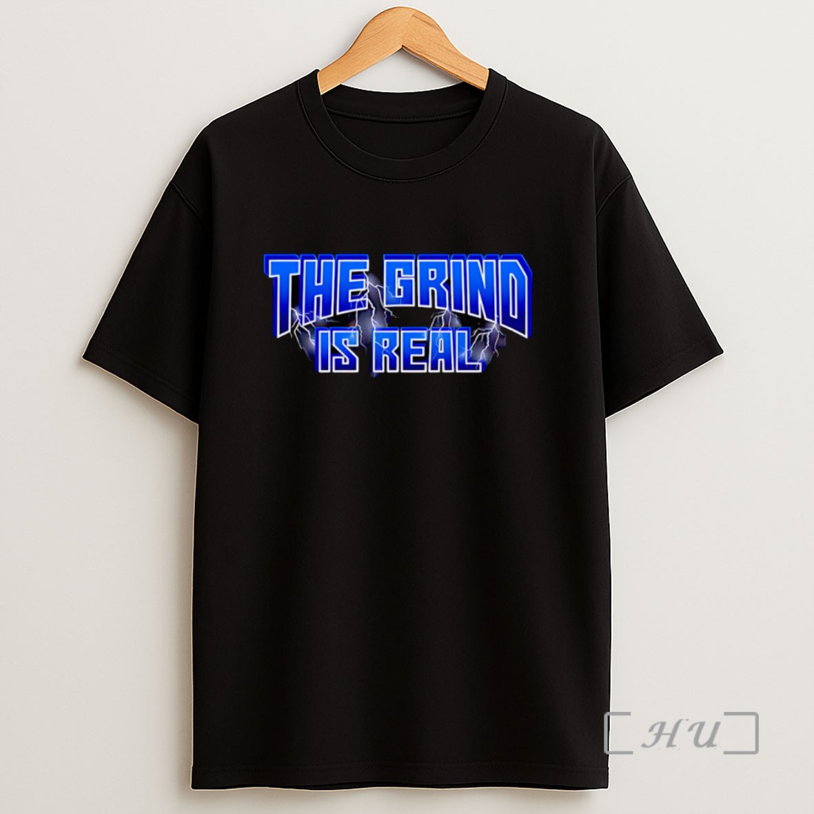 Officials The Grind Is Real Blue Lightning Sweatshirt Tee Shirt