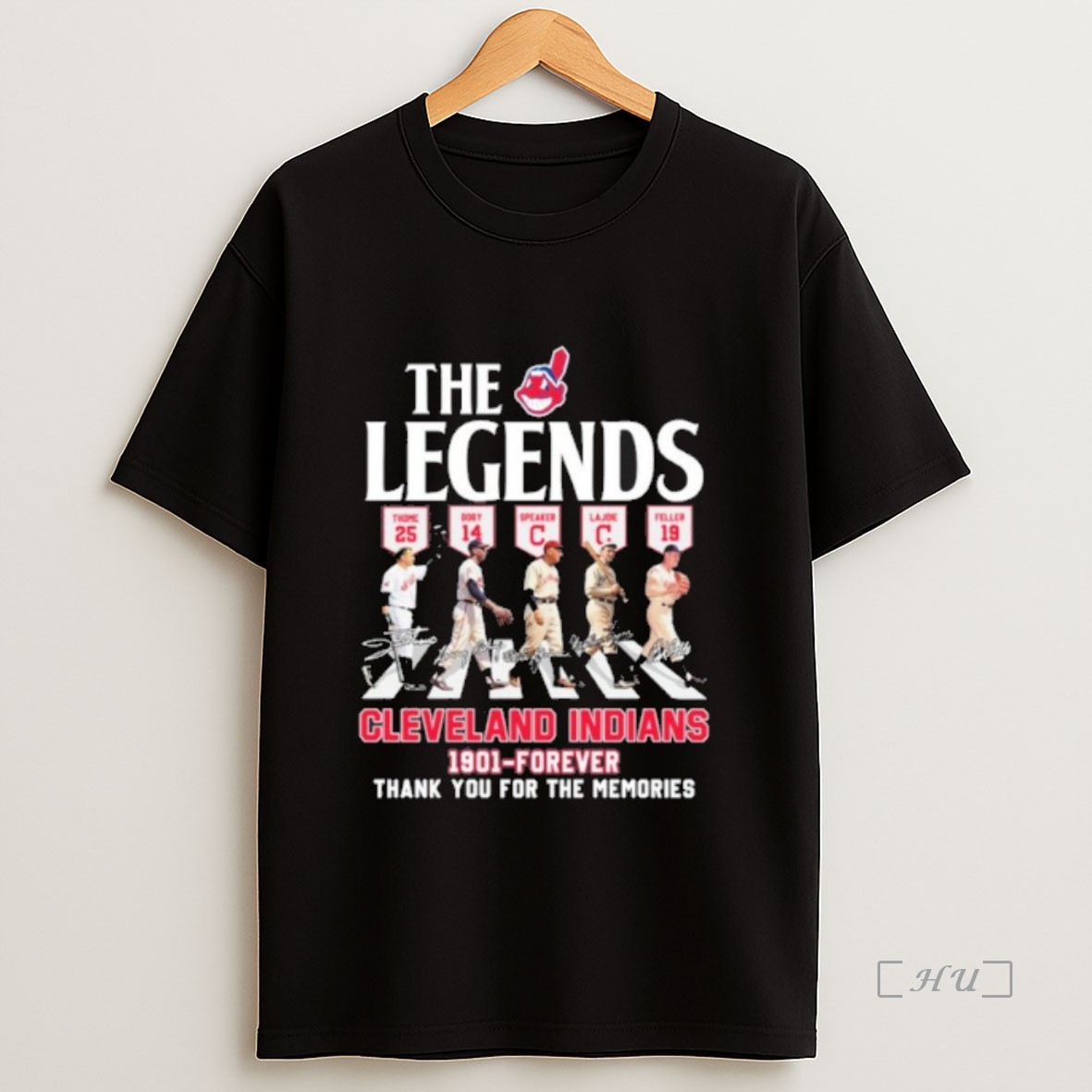Officials The Legends Cleveland Indians 1901 Forever Abbey Road Sweatshirt Tee Shirt