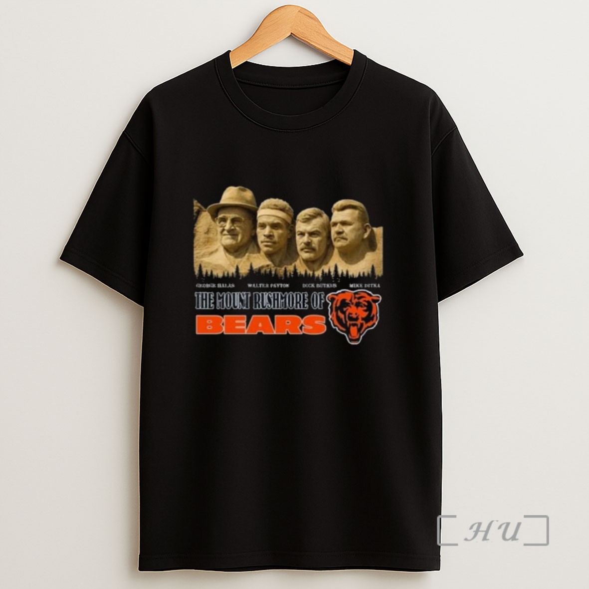 Officials The Mount Rushmore Of Chicago Bears Legends 2025 Long Sleve Sweatshirt Tee Shirt