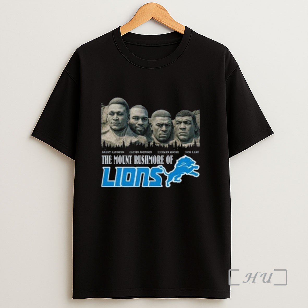 Officials The Mount Rushmore Of Detroit Lions Legends 2025 Long Sleve Sweatshirt Tee Shirt